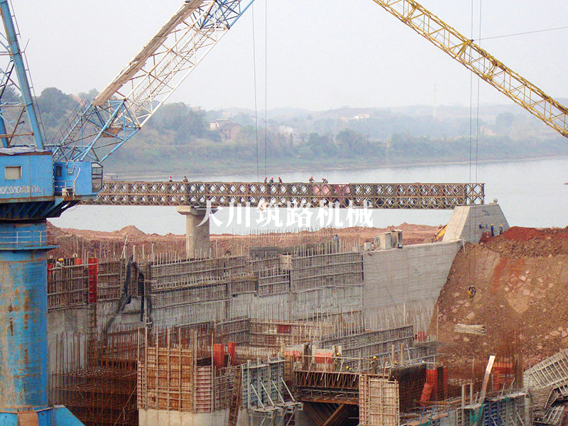 中國(guó)華能湘祁水電站39+39+39m(50T)鋼橋案例 中國(guó)華能湘祁水電站39+39+39m(50T)鋼橋案例